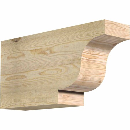 Ekena Millwork Newport Rough Sawn Rafter Tail, Douglas Fir, 6"W x 12"H x 24"L RFT06X12X24NEW00RDF